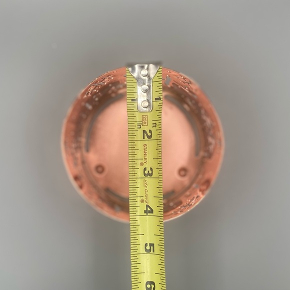 Joy And Snowflake Brilliant Copper Color Leaf THREE WICK CANDLE Holder - Picture 5 of 7